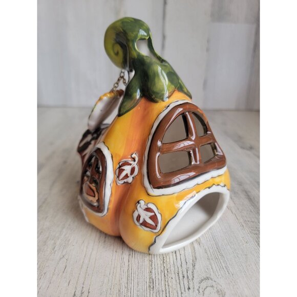 Blue Sky pumpkin pie Cottage tea like candle cover - Picture 4 of 10